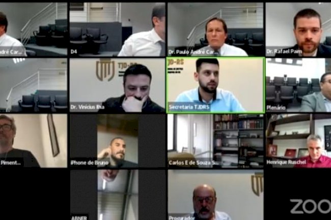 AO VIVO: acompanhe a sessão virtual do TJD-RS desta quinta-feira, 25 de agosto